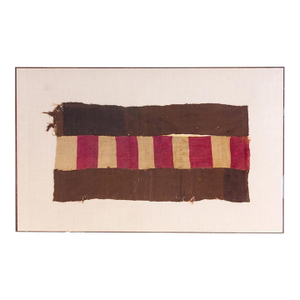 Nazca Block Stripe Pre-Columbian Framed Art