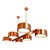Rectangular Polished Copper Chandelier by Simoeng For Sale - Image 7 of 7