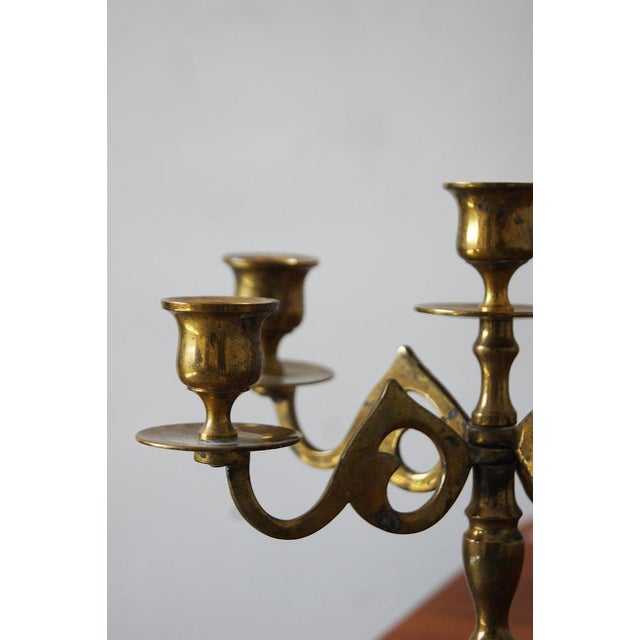 Vintage Swedish Brass Candleholder from Scandia Massing, 1950s For Sale - Image 4 of 7