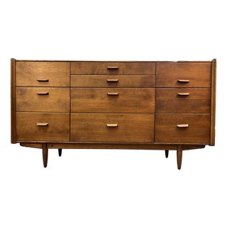 Mid- Century Russel Wright for Conant Ball Lowboy Dresser For Sale