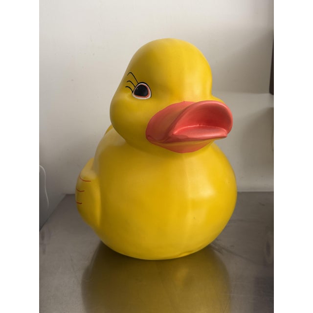Plastic Pop Art Yellow Bath Duck Statue, 1990 For Sale - Image 7 of 10