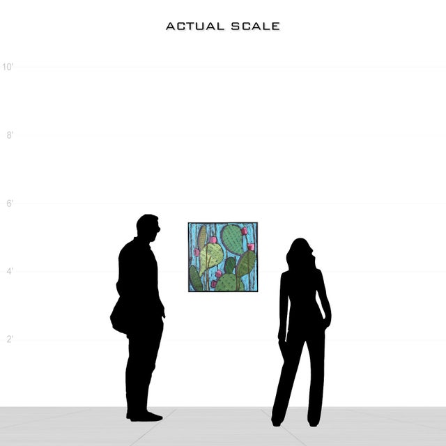 Nopalitos 1 is an original, one-of-a-kind painting on canvas inspired by the prickly pear cactus. A natural beauty of the...