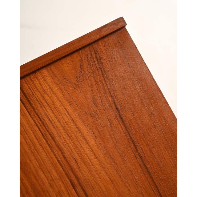 Wood Scandinavian Bedside Table with Drawers, 1960s For Sale - Image 7 of 9