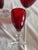 Beautiful vintage set of eight possibly Cambridge Glass Ruby Red with clear stems.