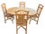 Vintage Italian Extendable Bamboo Dining Set, 1970s, Set of 5 For Sale - Image 11 of 17