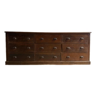 Late 19th Century French Oak Shop Counter For Sale