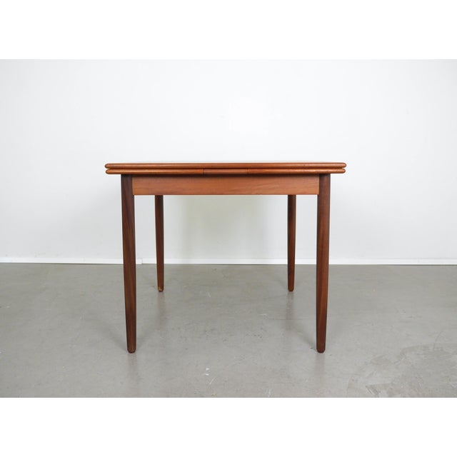 Square Extendable Teak Table by N & R Mobler, Denmark, 1960s For Sale - Image 11 of 18