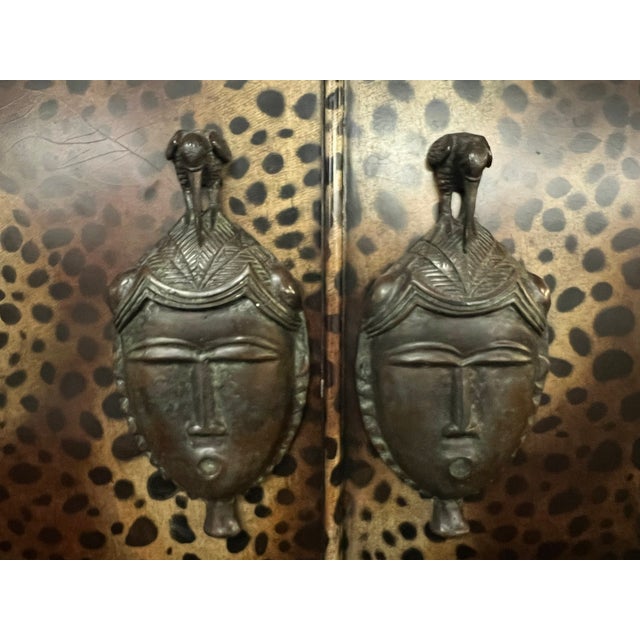 Mid-Century Modern Maitland Smith Dry Bar Cabinet For Sale - Image 3 of 12