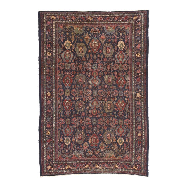 1880s Antique Persian Bibikabad Rug - 08’00 X 11’09 For Sale