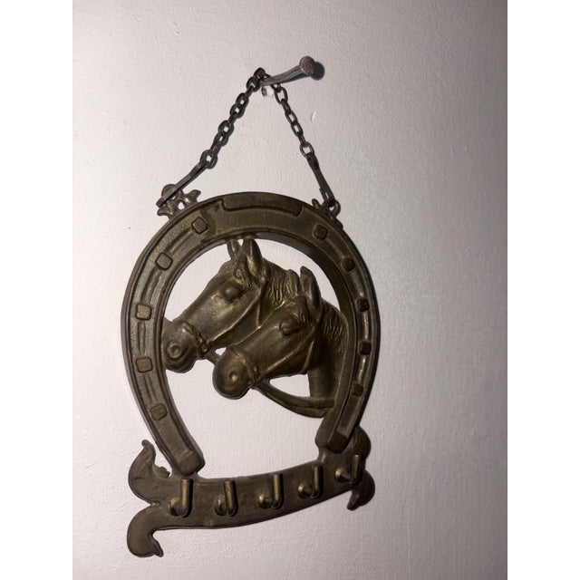 Vintage Brass Key Ring, 1950s For Sale - Image 4 of 6