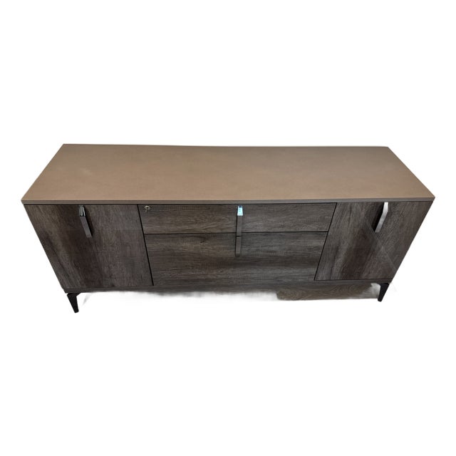 Alf Italia Montecarlo Credenza | Koto Grey High Gloss | Made in Italy | 2019 For Sale