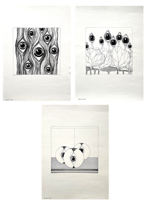 C. Keller, Compositions, 1975, Prints, Set of 3