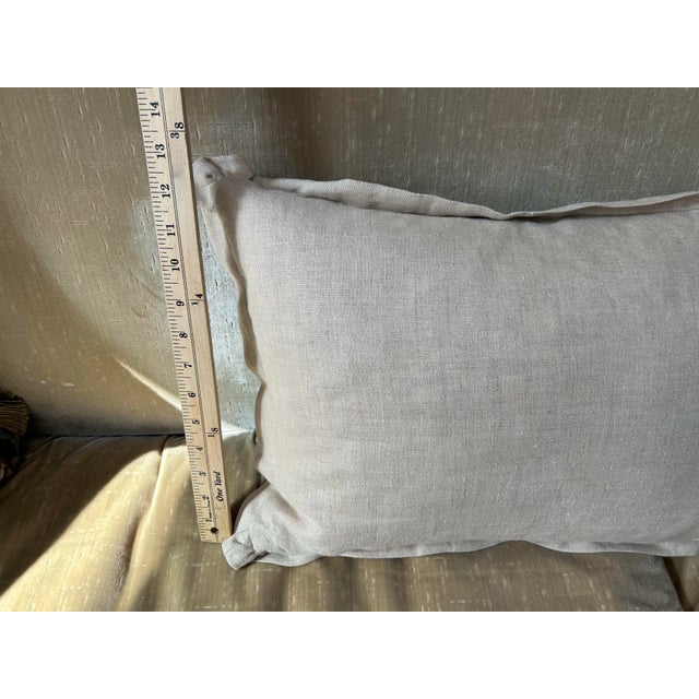 Mary Jane McCarty Designs Antique French Fabric Pillow For Sale - Image 4 of 5