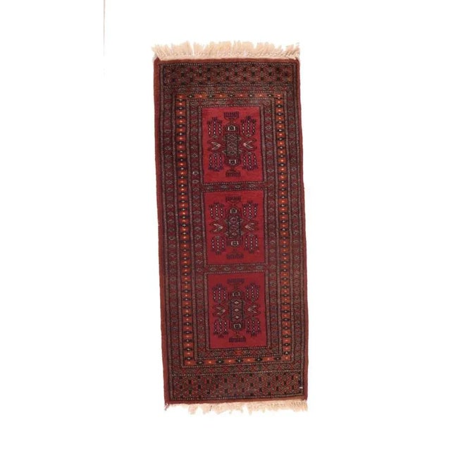 Vintage Bokhara Pakistan Rug-1′5″ × 3′5″ For Sale - Image 4 of 4