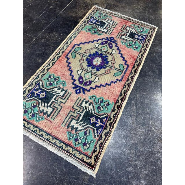 Early 21st Century Turkish Yastik Rug 1'7" x 3'1" For Sale - Image 5 of 5