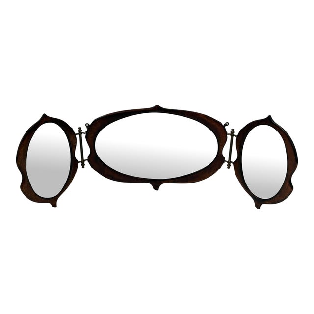 Antique English Gentlemen's Shaving Mirror For Sale