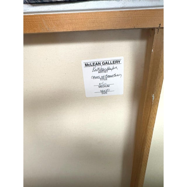 Coastal Original Art - Chairs at Broad Beach For Sale - Image 3 of 3