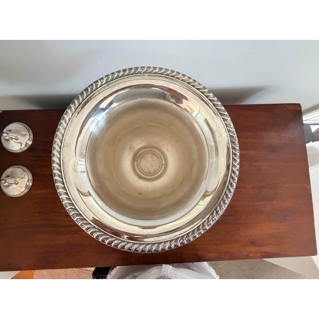 Vintage Silverplate Champagne Bucket For Sale - Image 9 of 11