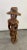 Brown Folk Art Wood Sculpture of a Caribbean Man Holding a Pineapple For Sale - Image 8 of 12