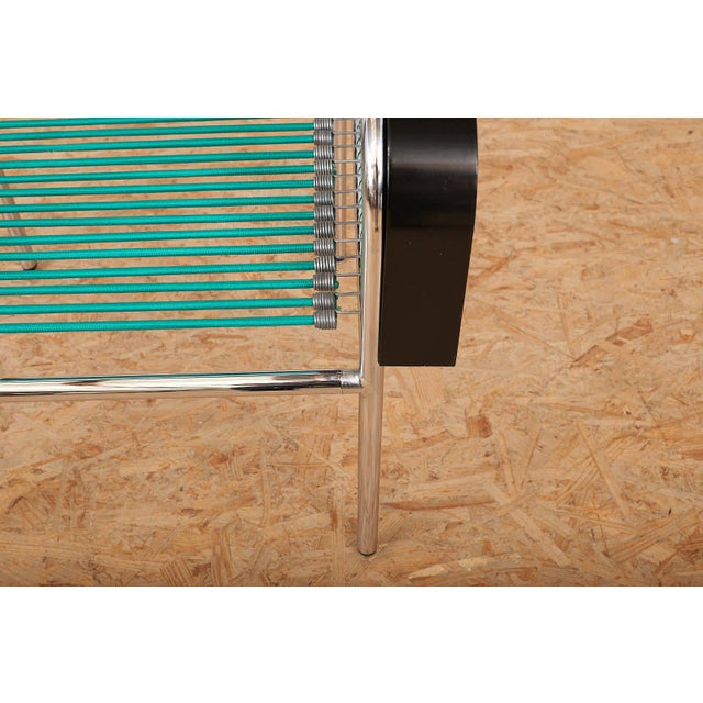 Wood Sandows Armchair in Chrome-Plated Tubular Steel Frame by René Herbst, 1930s For Sale - Image 7 of 11