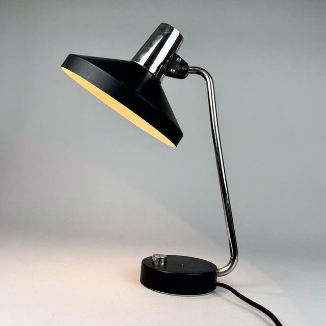 Mid-Century Chrome & Metal Adjustable Table Lamp, 1970s For Sale - Image 10 of 12