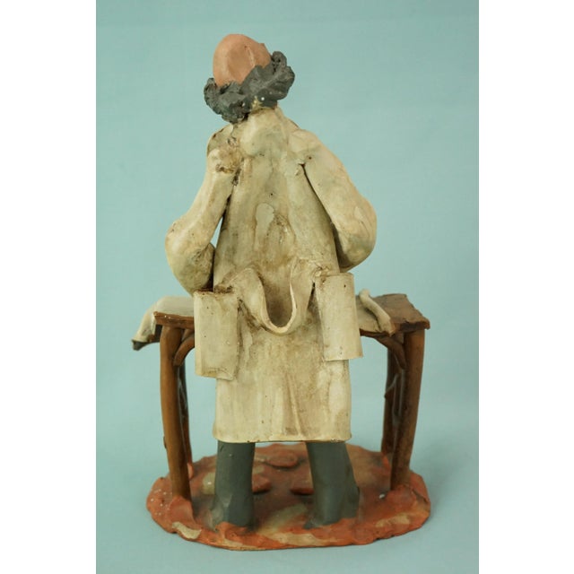 1940s 20th Century Terracotta Sculpture of Pediatrician Doctor by Leonardo Bonaccorso, Italy For Sale - Image 5 of 18