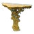 Rococo Style Marble Topped Gray Console Table For Sale
