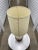 Mid-Century Modern Tall Glazed Ceramic Painted Single Gourd Table Lamp and Barrel Shade - a Pair For Sale - Image 9 of 13