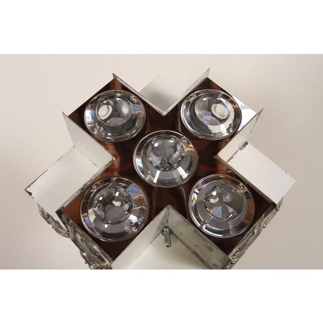 Chrome Vintage Italian Modernist "Stilkronen" Chrome Table Lamp by Oscar Torlasco For Sale - Image 8 of 18