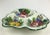 Vintage Faience Italian Made Artisan Ceramic 3 Portion Serving Dish For Sale - Image 4 of 8