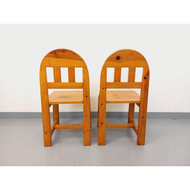 Vintage Pine Chairs, 1980s, Set of 2 For Sale - Image 14 of 18