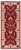 Shabby Chic Ziegler Red/Beige Wool Runner Rug- 1'11'' X 5'0'' For Sale - Image 9 of 10