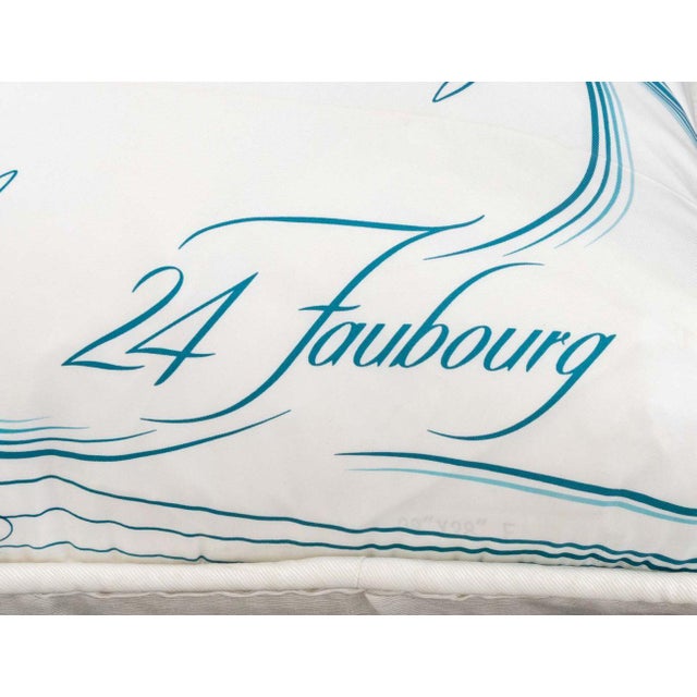 Early 21st Century Hermes "24 Faubourg" Silk Pillows, 2 For Sale - Image 5 of 12