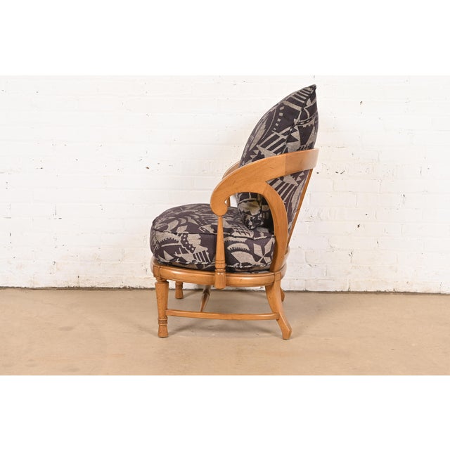 Brown Tomlinson Mid-Century Modern Sculpted Walnut Club Chair or Lounge Chair, 1960s For Sale - Image 8 of 12