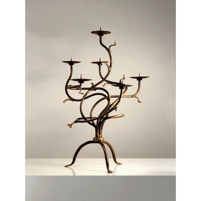 Vintage French Brutalist Candleholder, 1990 For Sale - Image 18 of 18