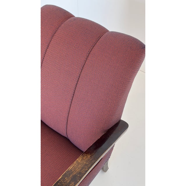 Padded Armchair in the style of Jindřich Halabala, 1930s For Sale - Image 5 of 11
