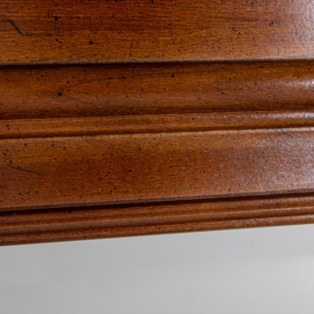 Mid to Late 20th Century Chippendale Style Wall Mirror Rectangular With Arched Carved Pediment Top For Sale - Image 13 of 18