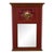 Stunning Artist Signed Hand Painted Large Trumeau Mirror For Sale