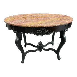 Late 19th Century Victorian Marble Top Parlor Table