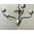 French Vintage Modern Pewter-Tone Chandelier For Sale - Image 10 of 12