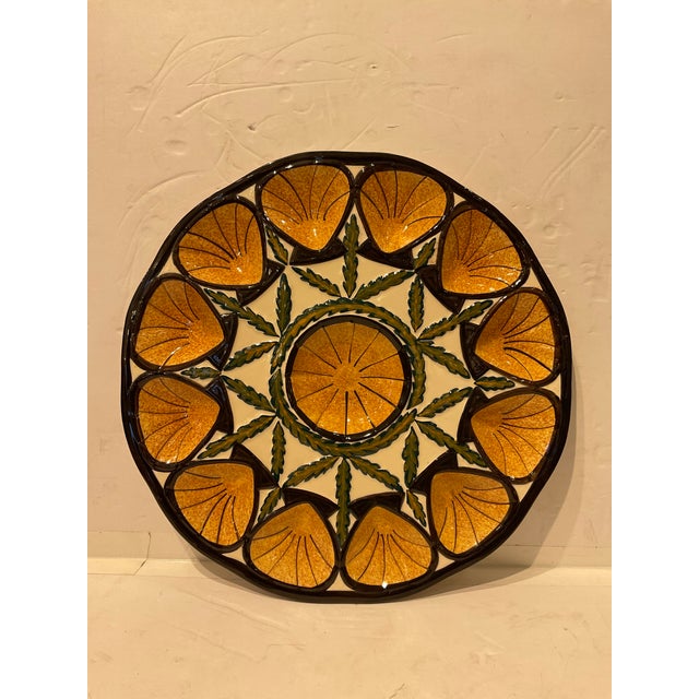 French Vintage Majolica Oyster Platter For Sale - Image 3 of 3