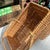 1970s Wicker Stair Basket With Handle For Sale In Atlanta - Image 6 of 10