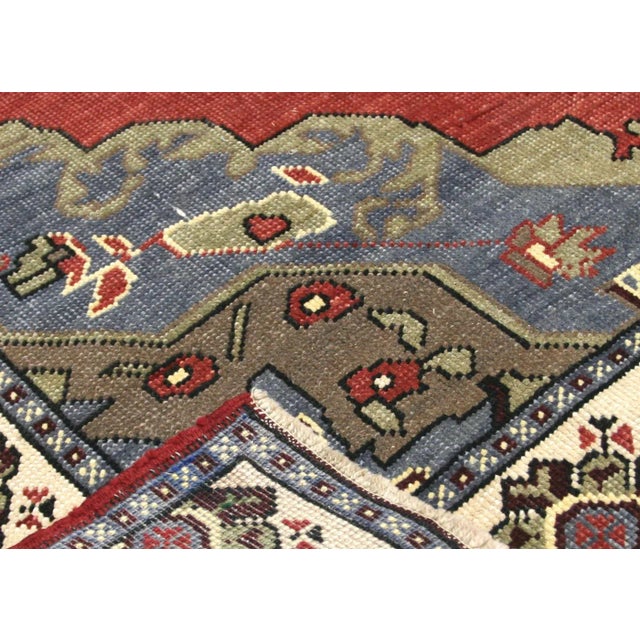 1960s Turkish Oushak Rug For Sale - Image 4 of 7