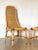 Pair of 1970s wicker and bamboo chairs with leather bindings