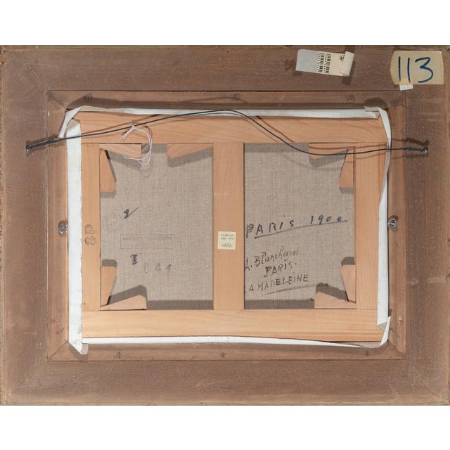 Antoine Blanchard - La Madeleine Street Scene in Paris c.1900s -Oil Painting For Sale In Los Angeles - Image 6 of 6