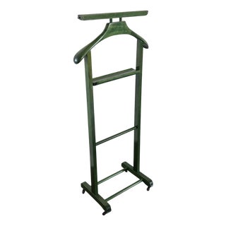 Mid-Century Modern Italian Green Beech Valet by Ico Parisi for Fratelli Reguitti, 1960s For Sale