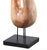 Contemporary Twisting Carved Mahogany Sculpture on Stand For Sale - Image 3 of 3