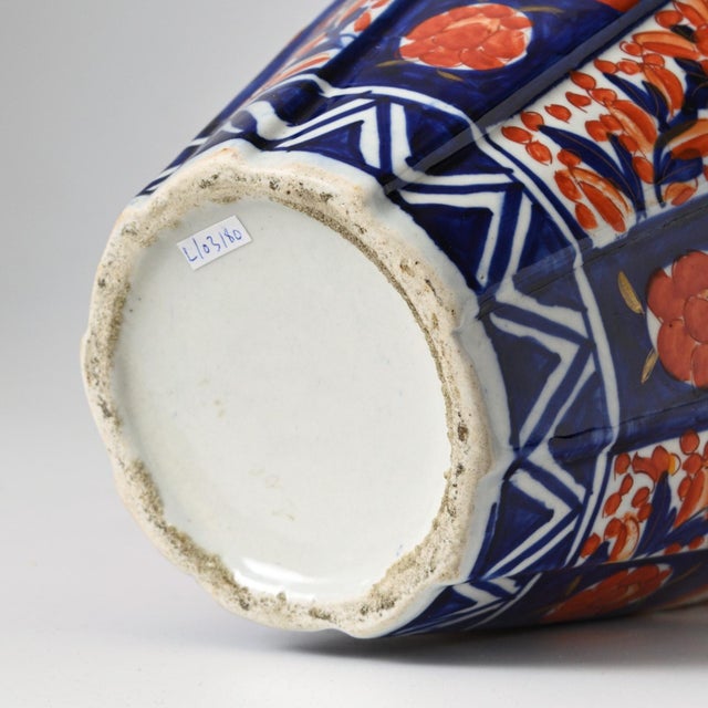 Ceramic Large Japanese Imari Porcelain Vase, 1900s For Sale - Image 7 of 10