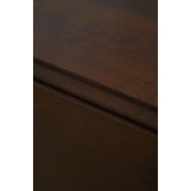 Wright Table Co 2 Drawer Country Drop Leaf Pembroke Table For Sale - Image 13 of 18