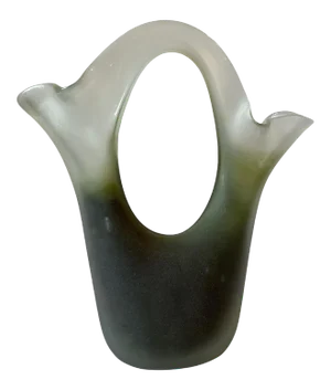 Vintage Art Glass Double Sided Wedding Vase